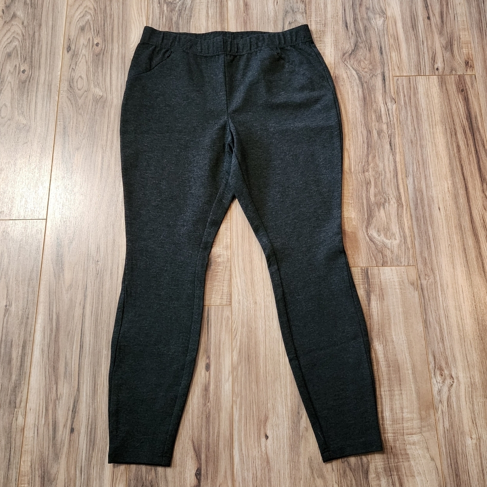 NWT J.Jill Charcoal Gray Ponte Leggings